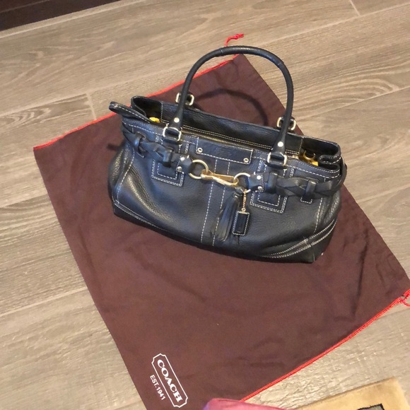 Coach leather satchel - Picture 4 of 8